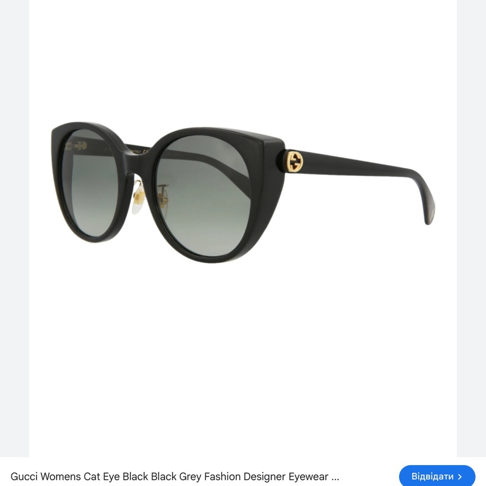Gucci Black Oversized Sunglasses - Picture 3 of 10